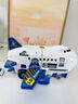 赟婭兒童玩具車(chē)可拼裝軌道飛機警車(chē)消防工程車(chē)套裝3-6歲新年生日禮物 【藍色+警車(chē)】可拆裝變形飛機 曬單實(shí)拍圖