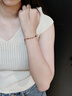 IL&CO尤珂「花滿(mǎn)棠」S925銀天然碧璽方糖手鏈女寶石手串生日情人節禮物 【送禮首選】7克拉多色碧璽手鏈 曬單實(shí)拍圖