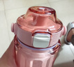 哈爾斯（HAERS）水杯大容量Tritan塑料杯學(xué)生夏季運動(dòng)杯子男女茶水分離杯 櫻粉1000mL【直飲&吸管&茶倉】 曬單實(shí)拍圖