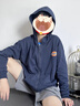Dickies童裝兒童外套2025新款男童春秋季薄款連帽開(kāi)衫女童純色連帽衣服薄 曬單實(shí)拍圖