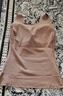 松山棉店商場同款磨絨V領(lǐng)bra-in背心一體式女內(nèi)搭保暖上衣淺棕L 曬單實拍圖