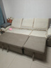 杜杜美家棉麻沙發(fā)床冬夏兩用客廳小戶(hù)型沙發(fā)涼席多功能可伸縮床838#2.6米 曬單實(shí)拍圖