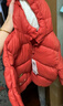 巴拉巴拉童裝兒童羽絨服寶寶女童男童2025冬裝新款嬰兒外套保暖上衣萌趣 紅色小南瓜61003-白鴨絨 90 （充絨量71g 適合1-2歲） 曬單實拍圖