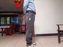 吉普（JEEP）牛仔褲男秋冬季高端寬松商務(wù)直筒男褲休閑褲子男 尼納灰 33 曬單實(shí)拍圖