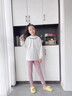 小豬彼特校服內(nèi)膽神器兒童冬季加絨加厚蠶絲秋褲學(xué)生打底褲內(nèi)穿女童保暖褲 20106粉色【加絨·羽絨+蠶絲】 120cm 曬單實(shí)拍圖