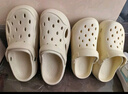 名創(chuàng)優(yōu)品（MINISO）洞洞鞋男士夏季外穿防滑厚底eva踩屎感涼鞋防臭海邊沙灘包頭拖鞋 曬單實拍圖