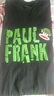 大嘴猴（paul frank）長袖T恤男士純棉打底衫春秋季圓領(lǐng)內(nèi)搭上衣服男裝衛(wèi)衣 黑色 XL 曬單實(shí)拍圖