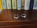 京霽 結(jié)婚戒指婚戒對戒仿真假戒指婚禮道具鉆石戒指開口可調(diào)節(jié)求婚戒 星織仿真鉆戒一對【2個(gè)單戒盒】 曬單實(shí)拍圖