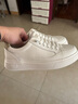 百麗百搭小白鞋男2025新款秋季商場(chǎng)同款套腳休閑板鞋8UG01CM5 白色/杏色 39 (245mm) 曬單實(shí)拍圖