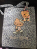 野獸派家居（tbh）三麗鷗Hello Kitty全棉燙鉆托特包女士單肩包購物袋斜挎包禮物  曬單實(shí)拍圖