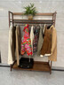 摩瑞迪實(shí)木衣架落地臥室掛衣架家用衣帽架房間掛衣服置物架子木質(zhì)床尾 原木色-長(cháng)60寬40高170cm進(jìn)口全實(shí)木 曬單實(shí)拍圖