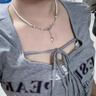 伊燦冷淡風(fēng)蝴蝶結仿珍珠吊墜項鏈女2025新款鎖骨鏈輕奢小眾高級感頸鏈 冷淡風(fēng)蝴蝶結珍珠項鏈 曬單實(shí)拍圖
