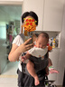 9i9孕婦哺乳內(nèi)衣可外穿喂奶衣家居服月子背心上衣免穿文胸白XL 曬單實(shí)拍圖