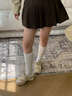 木林森女鞋厚底增高女士德訓(xùn)鞋復(fù)古運(yùn)動(dòng)鞋休閑鞋女 米 38 曬單實(shí)拍圖