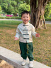 G.DUCKKIDS小黃鴨童裝兒童漢服男童春秋款中國(guó)風(fēng)寶寶唐裝帥氣女孩中秋演出服 國(guó)風(fēng)綠色 100 建議2-3歲【90-100cm】 曬單實(shí)拍圖
