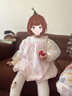 G.DUCKKIDS女童套裝秋裝0一3歲嬰兒秋天公主衣服女寶寶連衣裙打底褲兩件套 粉色 80 尺碼6-12月【75-85cm】 曬單實(shí)拍圖