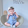 G.DUCKKIDS嬰兒短袖連體衣夏季薄款男寶寶衣服夏天polo爬服小月齡夏裝外出服 藍色【短袖鱷魚】連體衣 66cm 曬單實拍圖