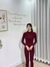 三槍?zhuān)═HREEGUN）保暖內衣女秋衣秋褲套裝女士純棉半高領(lǐng)棉毛衫褲內穿打底長(cháng)褲長(cháng)袖 三槍紅 XL 曬單實(shí)拍圖