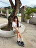 CAMILA KSENIA女鞋爆款老爹鞋女2025新款夏季百搭厚底休閑網(wǎng)面透氣運動跑步鞋子 黑色 36 曬單實拍圖