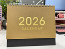 金值臺歷2026年日歷大號馬年日歷辦公室臺歷記事本大格子年歷月歷周歷桌面擺件自律打卡計劃本-黑金款 曬單實(shí)拍圖