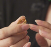 京東京造 傳承系列足金古法素圈鑲鉆戒指 5g 生日禮物送女友老婆 曬單實(shí)拍圖