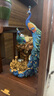 銅師傅 《花開(kāi)富貴》 客廳 桌面 銅孔雀擺件 家居裝飾工藝品 曬單實(shí)拍圖