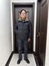 啄木鳥(niǎo)羽絨服男爸爸裝冬季羽絨外套中年男士加厚防寒服爺爺冬裝老人衣服 黑色【90%羽絨】 XL 180【建議126-140斤】 曬單實(shí)拍圖