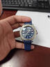 熙瞳適配歐米茄海馬300表帶氟橡蝴蝶扣原裝海馬手表折疊扣海馬300膠帶 藍色折疊扣 20mm 曬單實(shí)拍圖