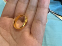 周生生黃金戒指 足金素圈活口戒男女情侶禮物 可作對戒09141R 計價(jià)4.3克 曬單實(shí)拍圖