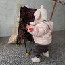 童泰秋冬5個(gè)月-4歲嬰幼兒寶寶輕薄款連帽外出服羽絨服上衣 粉色 90 cm 曬單實(shí)拍圖