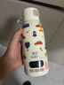 孕貝便攜式恒溫杯 恒溫水壺燒水杯嬰兒外出沖奶保溫杯恒溫水杯500ml 曬單實(shí)拍圖