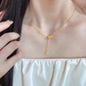 Mercantia黃金小蠻腰套鏈女999足金包足銀時(shí)尚百搭一套情人節送老婆送閨蜜 小蠻腰套鏈 約5克約40厘米 包金約0.8 曬單實(shí)拍圖