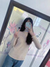 一體絨毛衣女加絨加厚針織打底衫秋冬新款修身內搭保暖洋氣上衣 米色 加絨 【中領(lǐng)款一體絨】 M 【建議90~100斤】 曬單實(shí)拍圖