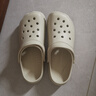 名創(chuàng)優(yōu)品（MINISO）洞洞鞋男女夏季外穿沙灘涼鞋防滑厚底踩屎感包頭涼拖鞋骨白40-41 曬單實(shí)拍圖