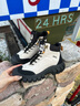 Jeep馬丁靴女款2025新款秋冬戶(hù)外徒步登山鞋厚底增高工裝靴英倫風(fēng)短靴 黑灰色 單層 37 曬單實(shí)拍圖
