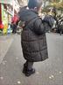 G.DUCKKIDS兒童羽絨棉服女童冬季2025新款洋氣卡通寶寶加厚保暖連 黑色 140 曬單實(shí)拍圖