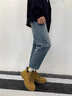 H8戶外工裝登山馬丁靴男士2025新款高幫透氣情侶男女踢大黃靴 黃棕色 42 （男） 曬單實拍圖