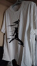 Jordan男子喬丹  棉透氣 撞色飛人印花Logo 短袖T恤FZ1920-100白XL 曬單實(shí)拍圖