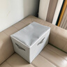 宅曉只衣物收納箱家用衣柜裝衣服被子玩具整理箱盒可折疊密碼儲物箱神器 灰條紋【普通款-超大號】 曬單實拍圖