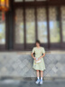 尚靜V領(lǐng)洋氣薄款裙25年夏季新純棉休閑聚會(huì)通勤度假連衣裙 曬單實(shí)拍圖
