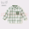 戴維貝拉兒童襯衫男童格子襯衣男寶寶秋裝棉上衣童裝 曬單實(shí)拍圖