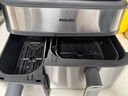 飛利浦（PHILIPS）新品海星空氣炸鍋 家用9L雙倉大容量多功能烘烤炸蒸一體蒸汽嫩炸分區控溫蒸汽自清潔 NA555 送禮 曬單實(shí)拍圖
