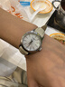 天梭（TISSOT）【官方授權(quán)店】瑞士手表 新款夢圓系列1853小美人石英女表 貝母盤皮帶T129.210.16.111.00 曬單實拍圖