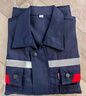  乾朗 春秋防靜電工作服套裝男女長(zhǎng)袖厚款耐磨勞保服帶反光條電焊工服汽修工程服加油站電力局工裝可定制logo 藏藍(lán)色春秋套裝180 曬單實(shí)拍圖