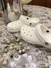 CORCS CROCS 經(jīng)典款明星洞洞鞋女鞋卡駱戶外沙灘鞋馳涼鞋男鞋情侶款休閑拖鞋 經(jīng)典骨白色 含智多星 41 /42=M8 曬單實(shí)拍圖
