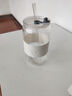大容量ins風(fēng)吸管杯帶蓋高顏值喝水杯果汁飲料咖啡杯可樂(lè )杯冷泡杯 白色 550ml 曬單實(shí)拍圖
