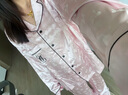 維多利亞的秘密（Victoria's Secret）宅度假輕舒絨輕盈溫暖防靜電舒適家居服女士長(zhǎng)袖長(zhǎng)褲睡衣套裝 4RHY粉白條紋 11273305 L 曬單實(shí)拍圖