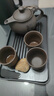 宅輕松 竹制小茶臺茶盤(pán)功夫茶具茶道配件小托盤(pán)簡(jiǎn)約儲水瀝水泡茶盤(pán)中號 曬單實(shí)拍圖
