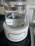 摩飛電器（Morphyrichards）全玻璃養(yǎng)生壺家用燒水壺多段控溫電熱水壺極速風(fēng)冷恒溫壺沖奶泡奶機MR5602 1.2L 椰奶白 曬單實拍圖