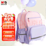 晨光(M&G)小學(xué)生書(shū)包大容量?jì)和o脊背包多層收納1-3年級粉紫色小行星 曬單實(shí)拍圖